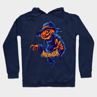 Halloween Smiling Pumpkin Character Terror Hoodie